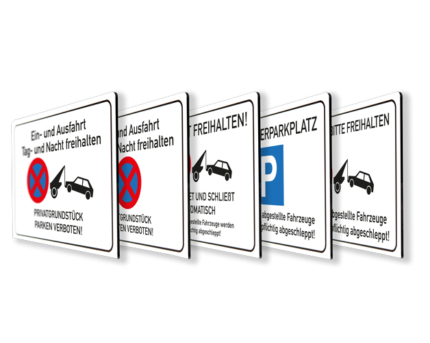 Individuelle Halteverbots- und Hinweisschilder von AllesKlaro